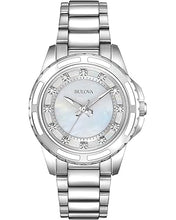 Load image into Gallery viewer, Bulova Women's 96P144 Diamond Dial Watch