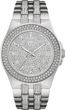Charger l'image dans la galerie, BULOVA Men's Crystals Stainless Steel 3-Hand Quartz Watch Style 96B235