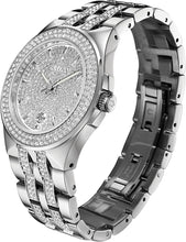 Charger l'image dans la galerie, BULOVA Men's Crystals Stainless Steel 3-Hand Quartz Watch Style 96B235