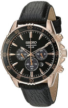 Charger l'image dans la galerie, SEIKO Core Chronograph Black Dial Men's Watch SSC448