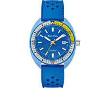 Charger l'image dans la galerie, BULOVA Mens BUL Blue Hybrid-Ceramic Case, Blue HNBR Rubber, Blue Dial, WR 0100M 98B445 - Moments Watches & Jewelry