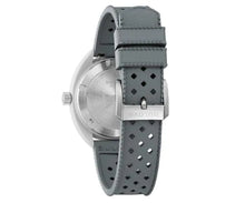 Charger l'image dans la galerie, BULOVA Mens BUL Gray Hybrid-Ceramic Case, Gray HNBR Rubber, White Dial, WR 0100M 98B449 - Moments Watches & Jewelry
