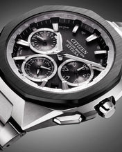 Charger l'image dans la galerie, CITIZEN Mens Premier Eco-Drive ATTESA Super Titanium™ / Satellite Timekeeping Silver-Tone Super Titanium Case, Silver-Tone Super Titanium Bracelet, Gray Dial, WR 0100M