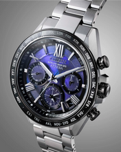 Charger l'image dans la galerie, CITIZEN Mens Premier Eco-Drive ATTESA Super Titanium™ / Satellite Timekeeping Silver-Tone Super Titanium with Platinum DLC Coating Case, Silver-Tone Super Titanium with Platinum DLC Coating Bracelet, Blue Dial, WR 0100M
