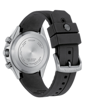Charger l'image dans la galerie, CITIZEN Mens Premier Eco-Drive ATTESA Super Titanium™ / Satellite Timekeeping Silver-Tone Super Titanium Case, Black Polyurethane Strap, Blue Dial, WR 0100M