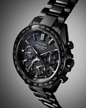 Charger l'image dans la galerie, CITIZEN Mens Premier Eco-Drive ATTESA Super Titanium™ / Satellite Timekeeping Black Super Titanium with DLC Coating Case, Black Super Titanium with DLC Coating Bracelet, Black Dial, WR 0100M