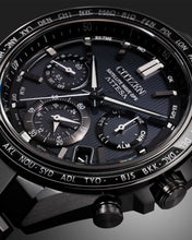 Charger l'image dans la galerie, CITIZEN Mens Premier Eco-Drive ATTESA Super Titanium™ / Satellite Timekeeping Black Super Titanium with DLC Coating Case, Black Super Titanium with DLC Coating Bracelet, Black Dial, WR 0100M