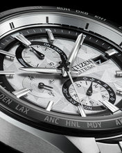 Charger l'image dans la galerie, CITIZEN Mens Premier Eco-Drive ATTESA Platinum Shine Atomic Timekeeping / Super Titanium™ Silver-Tone Super Titanium with Platinum DLC Coating Case, Silver-Tone Super Titanium with Platinum DLC Coating Bracelet, Silver-Tone Dial, WR 0100M