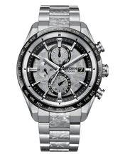 Charger l'image dans la galerie, CITIZEN Mens Premier Eco-Drive ATTESA Platinum Shine Atomic Timekeeping / Super Titanium™ Silver-Tone Super Titanium with Platinum DLC Coating Case, Silver-Tone Super Titanium with Platinum DLC Coating Bracelet, Silver-Tone Dial, WR 0100M