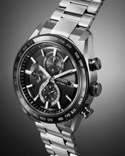 Charger l'image dans la galerie, CITIZEN Mens Premier Eco-Drive ATTESA Atomic Timekeeping / Super Titanium™ Gray Super Titanium with DLC Coating Case, Silver-Tone Super Titanium with DLC Coating Bracelet, Black Dial, WR 0100M