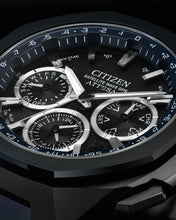 Charger l'image dans la galerie, CITIZEN Mens Premier Eco-Drive ATTESA Super Titanium™ / Satellite Timekeeping Two-Tone Super Titanium with DLC Coating Case, Two-Tone Super Titanium with DLC Coating Bracelet, Gray Dial, WR 0100M