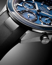 Charger l'image dans la galerie, CITIZEN Mens Premier Eco-Drive ATTESA Super Titanium™ / Satellite Timekeeping Silver-Tone Super Titanium Case, Black Polyurethane Strap, Blue Dial, WR 0100M