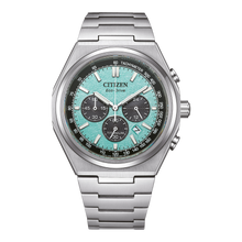 Load image into Gallery viewer, CITIZEN Mens ECO ECO Silver-Tone Super Titanium Case, Silver-Tone Super Titanium Bracelet, Blue Dial, WR 0100M CA4610-85M