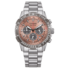 Load image into Gallery viewer, CITIZEN Mens ECO ECO Silver-Tone Stainless Steel Case, Silver-Tone Stainless Steel Bracelet, Salmon Dial, WR 0200M CA4664-60X - Moments Watches & Jewelry