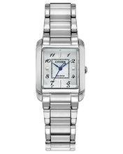 Load image into Gallery viewer, CITIZEN Ladies ECO ECO Silver-Tone Stainless Steel Case, Silver-Tone Stainless Steel Bracelet, White Mother of Pearl Dial, WR 0050M EW5600-52D - Moments Watches & Jewelry