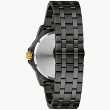 Charger l'image dans la galerie, BULOVA Mens BUL Black Stainless Steel Case, Black Stainless Steel Bracelet, Black Dial, WR 0100M 98D176 - Moments Watches & Jewelry