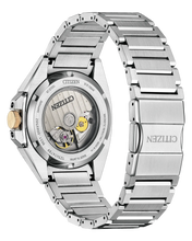 Charger l'image dans la galerie, CITIZEN Mens Premier Automatics Series8 831 Silver-Tone Stainless Steel Case, Silver-Tone Stainless Steel Bracelet, Champagne Dial, WR 0100M