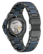Charger l'image dans la galerie, CITIZEN Mens Premier Automatics Series8 880 GMT Two-Tone Stainless Steel Case, Two-Tone Stainless Steel Bracelet, Blue Mother of Pearl Dial, WR 0100M