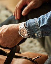 Charger l'image dans la galerie, CITIZEN Mens Premier Automatics Series8 890 Silver-Tone Stainless Steel Case, Silver-Tone Stainless Steel Bracelet, Salmon Dial, WR 0200M