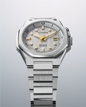 Charger l'image dans la galerie, CITIZEN Mens Premier Automatics Series8 890 City Lights Silver-Tone Stainless Steel Case, Silver-Tone Stainless Steel Bracelet, Silver-Tone Dial, WR 0200M