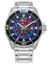 Load image into Gallery viewer, CITIZEN Mens Eco-Drive Ring Spider-Man Marvel Classic Avengers BM7610-52W