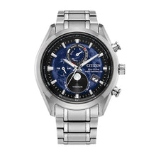 Load image into Gallery viewer, CITIZEN Mens ECO ECO Silver-Tone Super Titanium Case, Silver-Tone Super Titanium Bracelet, Blue Dial, WR 0100M BY1010-57L