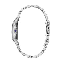 Load image into Gallery viewer, CITIZEN Ladies ECO ECO Silver-Tone Stainless Steel Case, Silver-Tone Stainless Steel Bracelet, Black Dial, WR 0050M EM1160-58E - Moments Watches & Jewelry