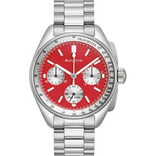 Charger l'image dans la galerie, BULOVA Mens BUL Silver-Tone Stainless Steel Case, Silver-Tone Stainless Steel Combination Bracelet/Strap, Red Dial, WR 0050M 96K115 - Moments Watches & Jewelry