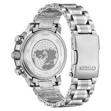 Load image into Gallery viewer, CITIZEN Mens ECO ECO Silver-Tone Stainless Steel Case, Silver-Tone Stainless Steel Bracelet, Gray Dial, WR 0200M BY3006-53H