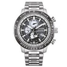 Load image into Gallery viewer, CITIZEN Mens ECO ECO Silver-Tone Stainless Steel Case, Silver-Tone Stainless Steel Bracelet, Gray Dial, WR 0200M BY3006-53H