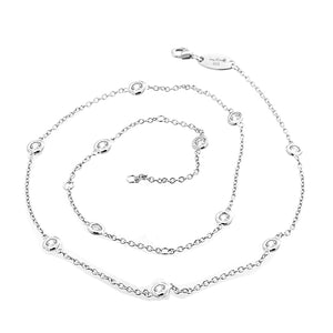 MISS MIMI  925 Sterling Silver DBY Necklace 16"-18" s 04-142689-01