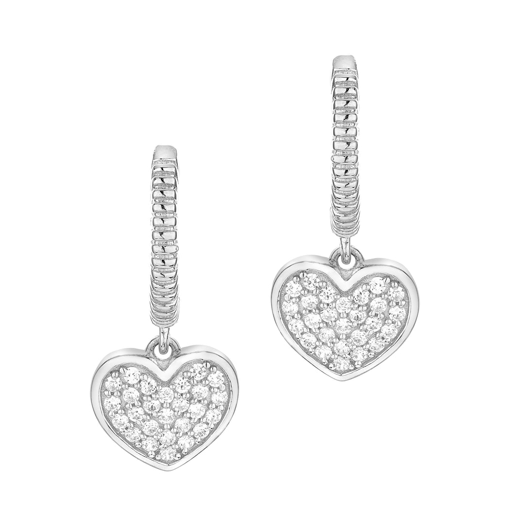 MISS MIMI  925 Sterling Silver Heart shape earring  13-021344