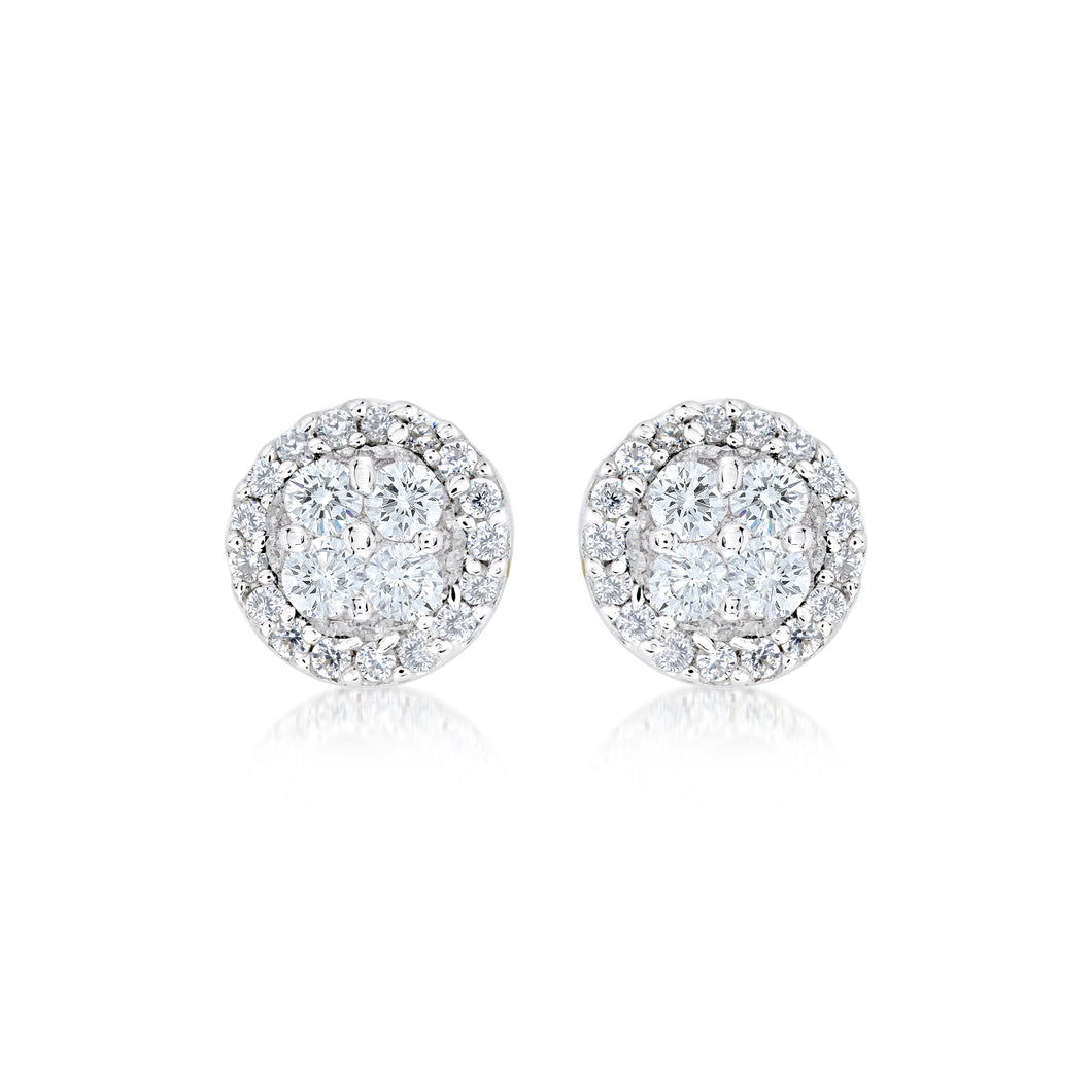 MISS MIMI  925 Sterling Silver Essential timeless round Stud  13-021879-01