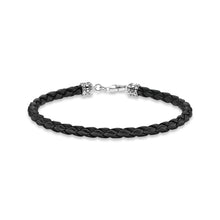 Load image into Gallery viewer, Thomas Sabo  Leather bracelet black A2011-682-11-L19
