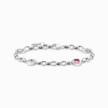 Charger l'image dans la galerie, THOMAS SABO Bracelet plaqué or jaune avec éléments ronds et pierres A2138-995-7