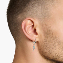 Charger l'image dans la galerie, Thomas Sabo Boucles d'oreilles créoles serpent et épée noircies CR713-643-11