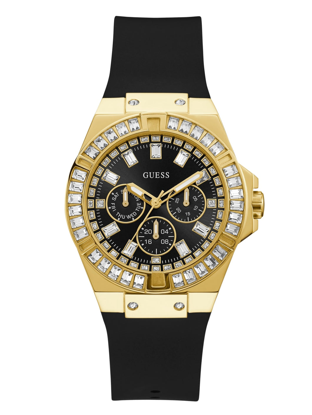 GUESS Black And Gold-Tone Multifunction Watch GW0118L1
