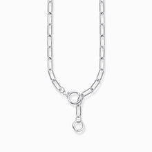 Charger l'image dans la galerie, THOMAS SABO Collier à maillons plaqué or jaune avec fermoirs anneaux et zircone KE2192-414-14