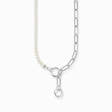 Charger l'image dans la galerie, THOMAS SABO Collier plaqué or jaune avec perles d'onyx et zircons blancs KE2193-177-11