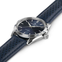 Load image into Gallery viewer, HAMILTON JAZZMASTER PERFORMER AUTO - Blue Dial w Leather Strap H36215640
