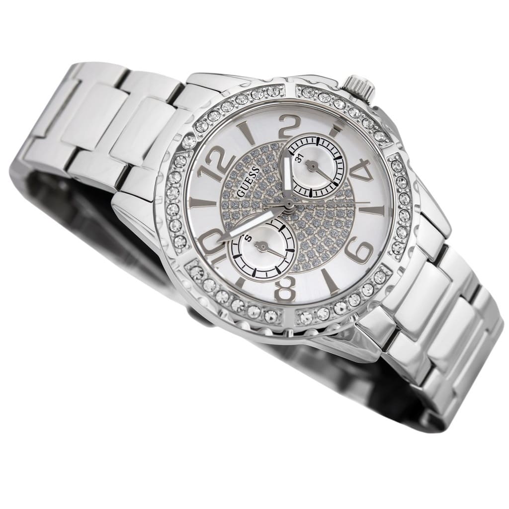 GUESS Silver Dial Stainless Steel Women's Watch W0705L1