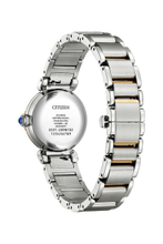 Load image into Gallery viewer, CITIZEN Ladies ECO ECO Two-Tone Stainless Steel Case, Two-Tone Stainless Steel Bracelet, White Mother of Pearl  Dial, WR 0050M EM1136-87D
