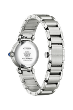 Load image into Gallery viewer, CITIZEN Ladies ECO ECO Silver-Tone Stainless Steel Case, Silver-Tone Stainless Steel Bracelet, White Mother of Pearl  Dial, WR 0050M EM1130-83D
