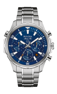 BULOVA MEN'S MARINE STAR CHRONOGRAPH WATCH 96B256 - Moments Watches & Jewelry