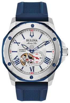 BULOVA MENS MARINE STAR WATCH 98A225 - Moments Watches & Jewelry