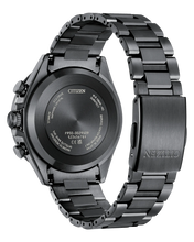 Charger l'image dans la galerie, CITIZEN Mens Premier Eco-Drive ATTESA Super Titanium™ / Satellite Timekeeping Black Super Titanium with DLC Coating Case, Black Super Titanium with DLC Coating Bracelet, Blue Dial, WR 0100M
