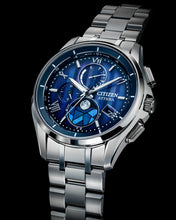 Charger l'image dans la galerie, CITIZEN Mens Premier Eco-Drive ATTESA Atomic Timekeeping / Super Titanium™ Silver-Tone Super Titanium Case, Silver-Tone Super Titanium Bracelet, Blue Dial, WR 0100M
