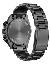Charger l'image dans la galerie, CITIZEN Mens Premier Eco-Drive ATTESA Atomic Timekeeping / Super Titanium™ Black Super Titanium with DLC Coating Case, Black Super Titanium with DLC Coating Bracelet, Blue Dial, WR 0100M
