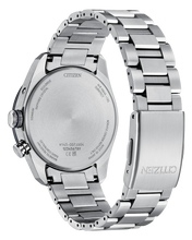 Charger l'image dans la galerie, CITIZEN Mens Premier Eco-Drive ATTESA Atomic Timekeeping / Super Titanium™ Silver-Tone Super Titanium with Platinum DLC Coating Case, Silver-Tone Super Titanium with Platinum DLC Coating Bracelet, Blue Dial, WR 0100M
