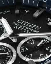 Charger l'image dans la galerie, CITIZEN Mens Premier Eco-Drive ATTESA Super Titanium™ / Satellite Timekeeping Two-Tone Super Titanium with DLC Coating Case, Two-Tone Super Titanium with DLC Coating Bracelet, Gray Dial, WR 0100M
